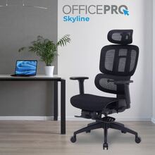 Крісло OFFICEPRO Skyline Footrest OC750-B-B-B Black