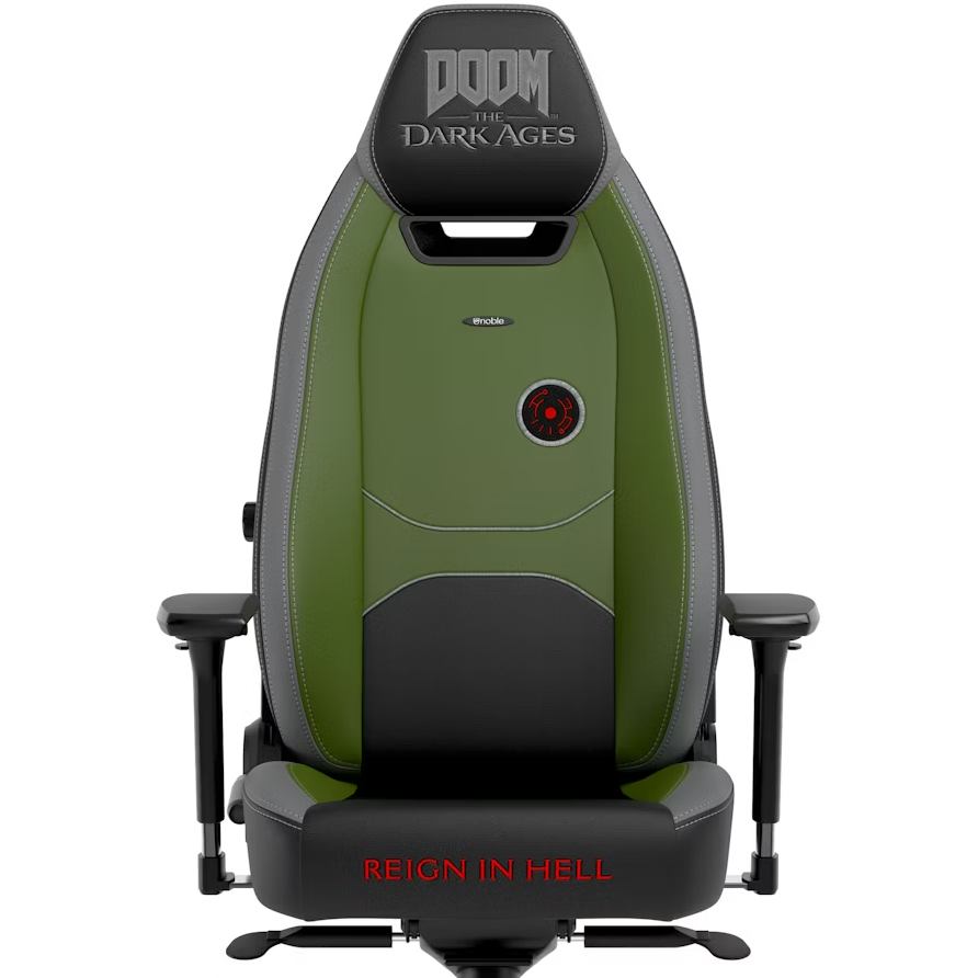 Кресло NOBLECHAIRS LEGEND DOOM the Dark Ages Green (NBL-LGD-PU-DDA) Вторичный цвет черный