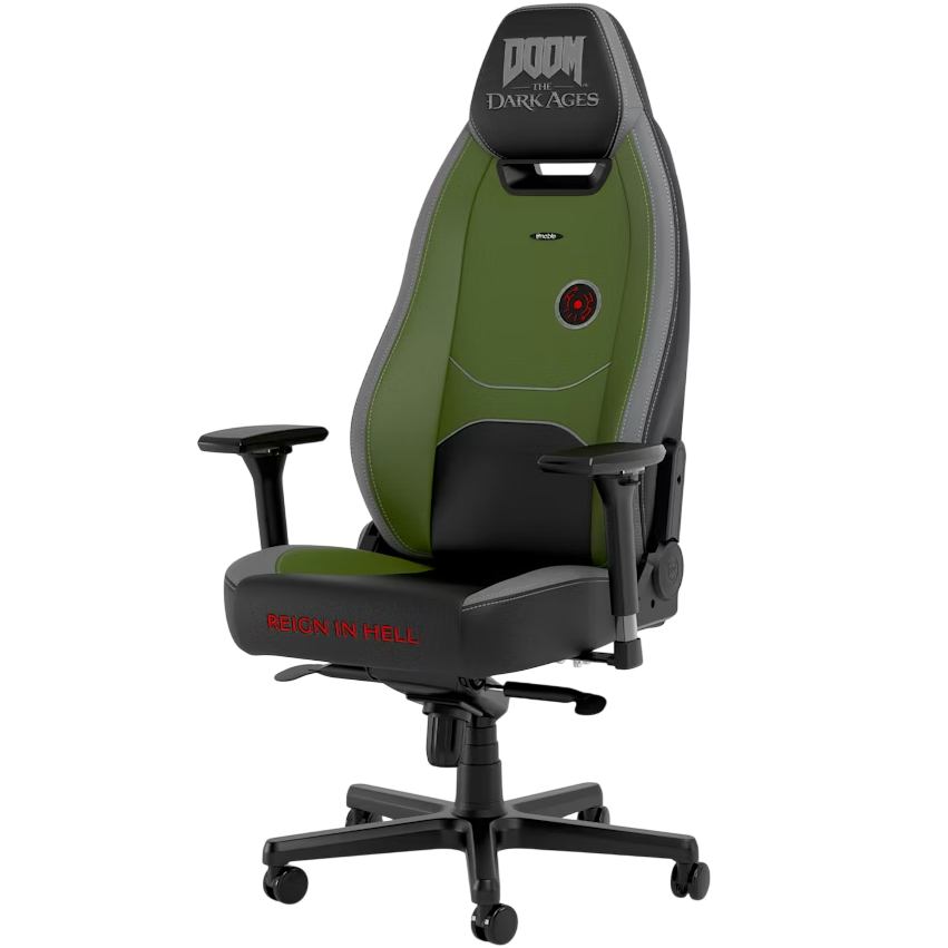 Кресло NOBLECHAIRS LEGEND DOOM the Dark Ages Green (NBL-LGD-PU-DDA)