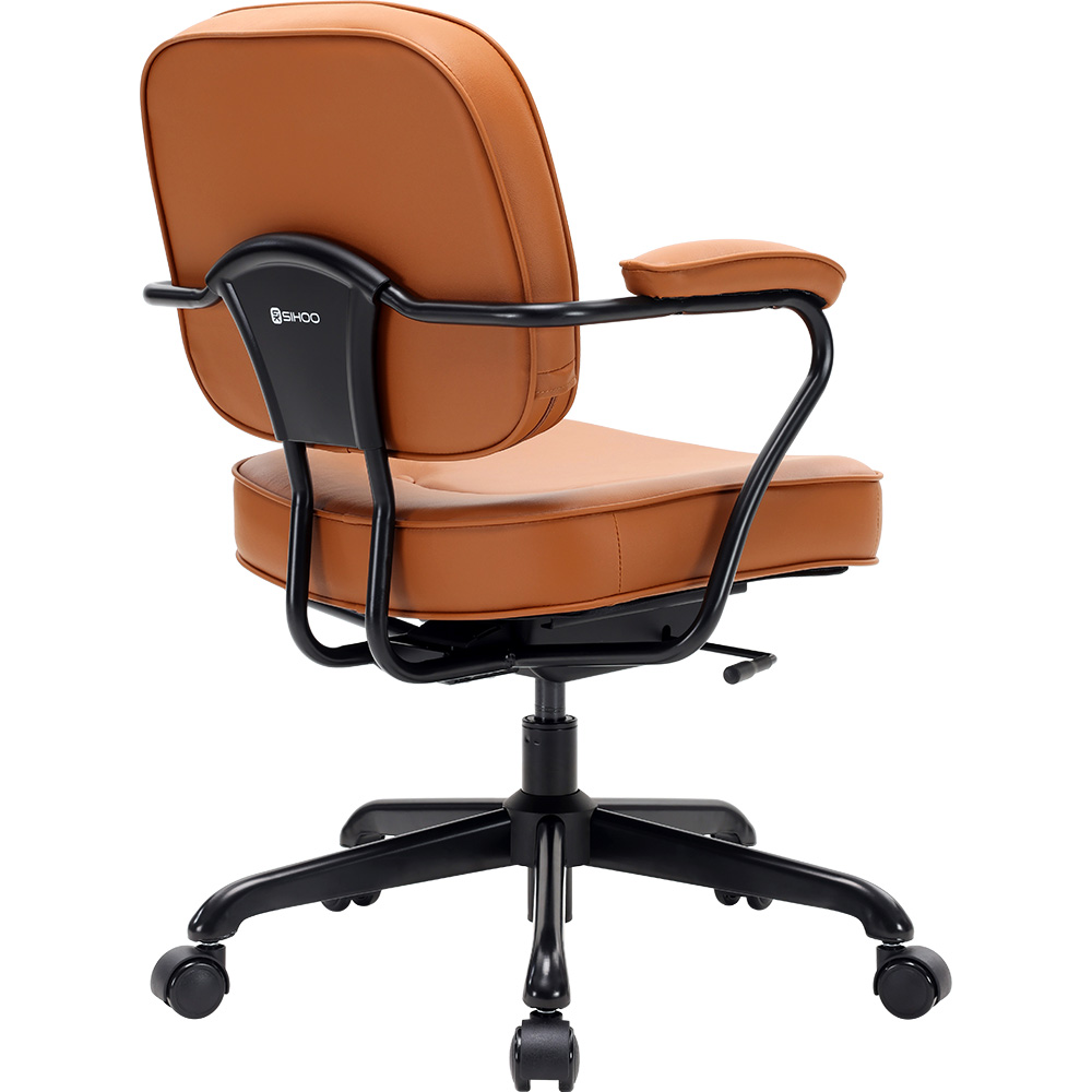 Кресло SIHOO L3 PVC Vintage Brown (L3D-M101) Вторичный цвет черный