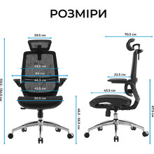 Кресло SIHOO M59AS Mesh Black (M59AS-M302)