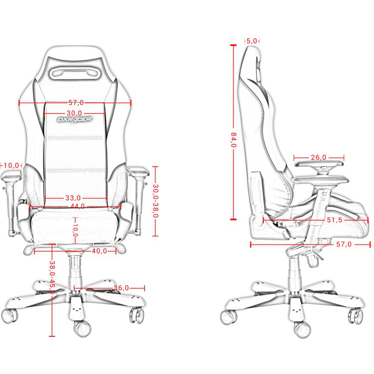 Изображение Кресло DXRACER IRON OH/IS166/NR