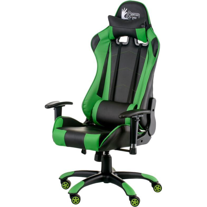 Кресло SPECIAL4YOU ExtremeRace black/green (E5623) Тип для геймера