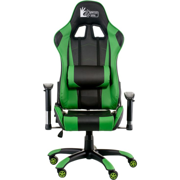 Изображение Кресло SPECIAL4YOU ExtremeRace black/green (E5623)
