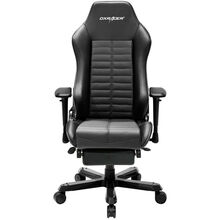 Кресло DXRACER IRON OH/IA133/N с подножкой (чёрное)