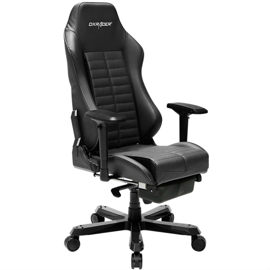 Крісло DXRACER IRON OH/IA133/N з підніжкою (чорне) Тип для геймера