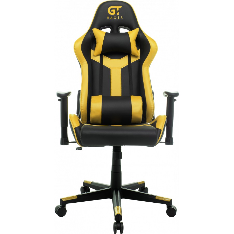 Кресло GT RACER X-2527 Black/Yellow Тип для геймера