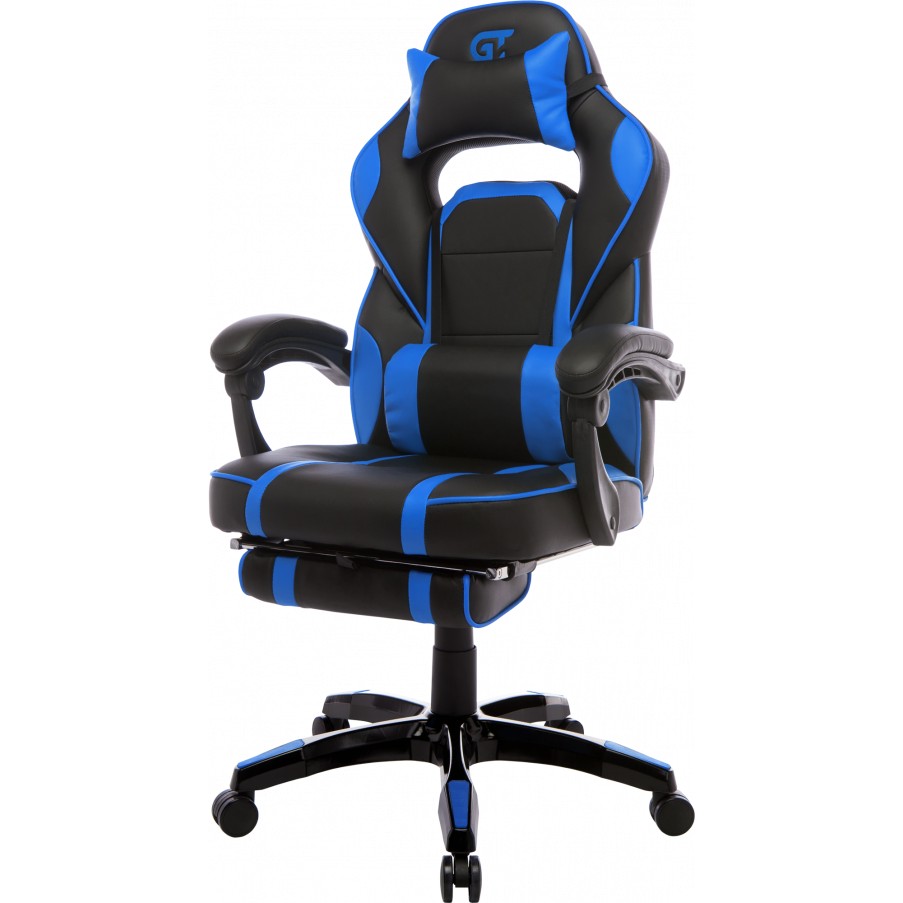 Крісло GT RACER X-2749-1 Black/Blue Матеріал оббивки шкірозамінник