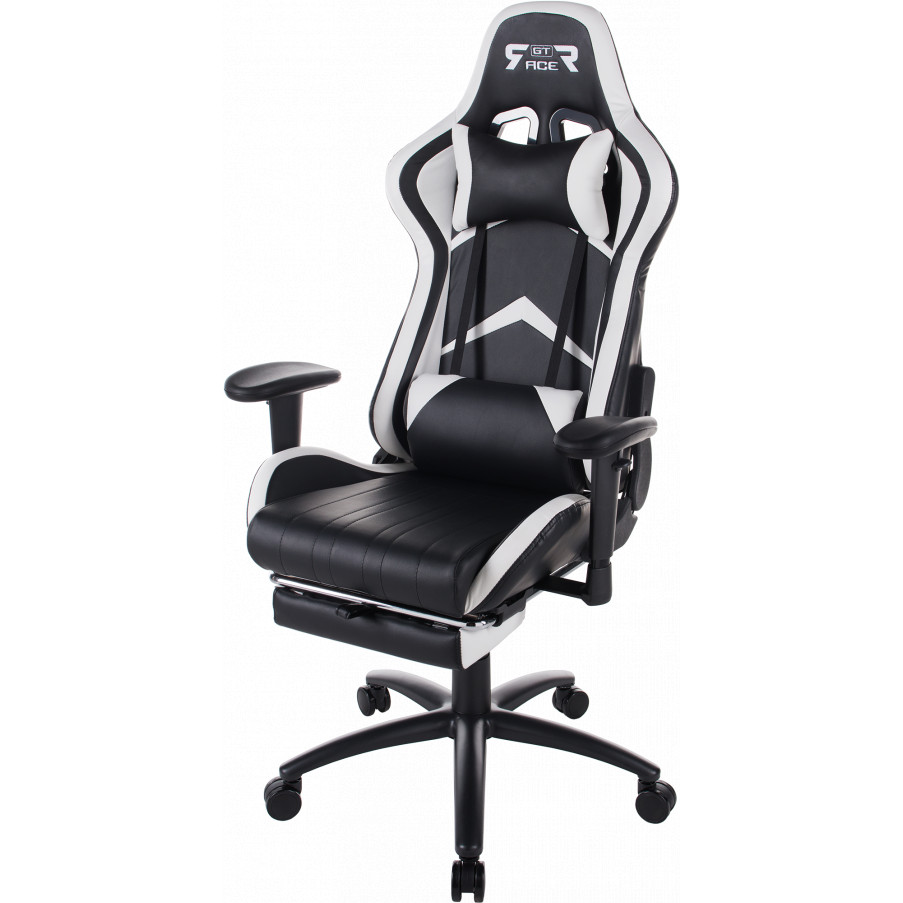 Крісло GT RACER X-2534-F Black/White Тип для геймера