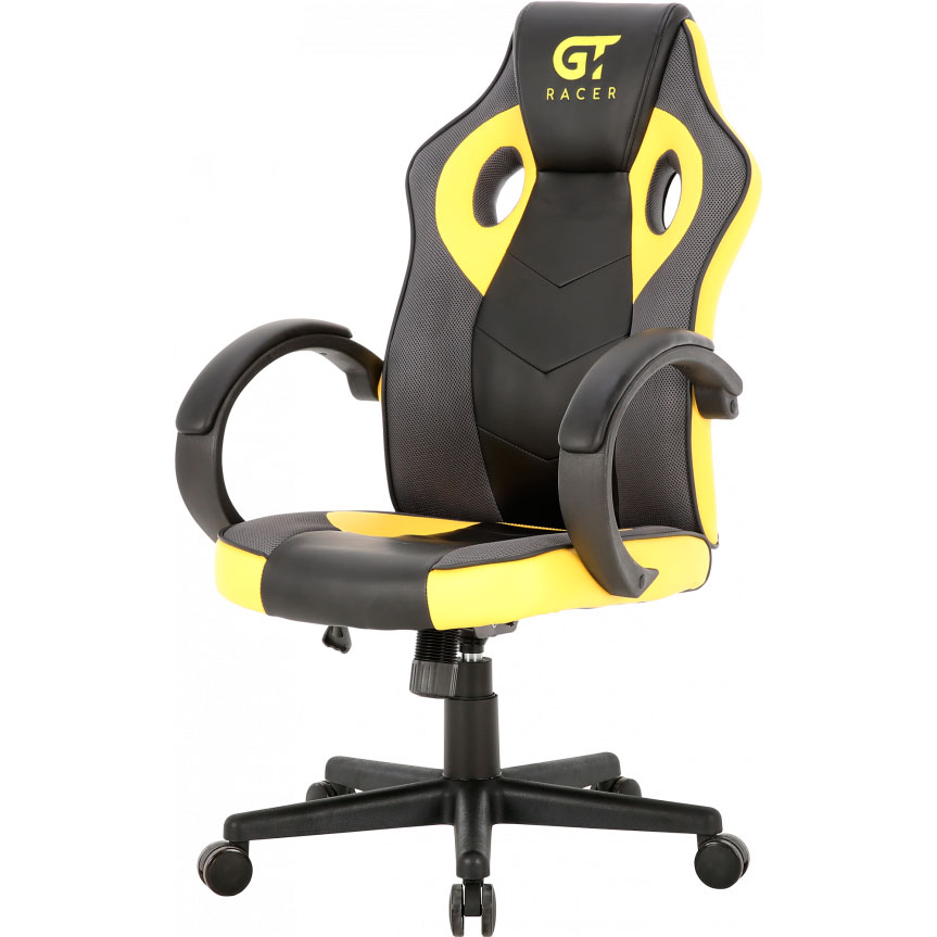 Крісло GT RACER X-2752 Black/Yellow Тип для геймера