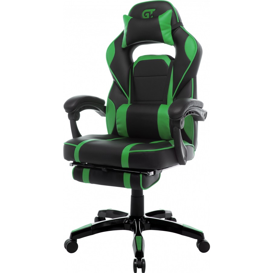 Крісло GT RACER X-2749-1 Black / Green Матеріал оббивки шкірозамінник