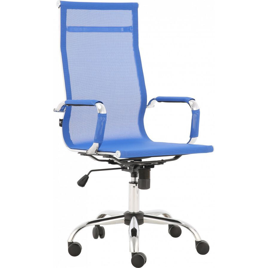 Кресло GT RACER X-2816B Mesh Blue Тип для персонала