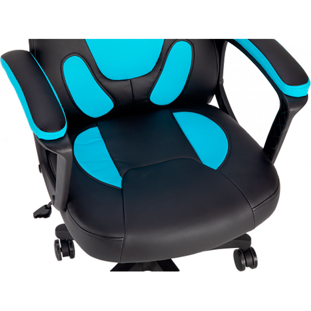 Крісло GT RACER X-1414 Kids Black/Light Blue Вторинний колір синій
