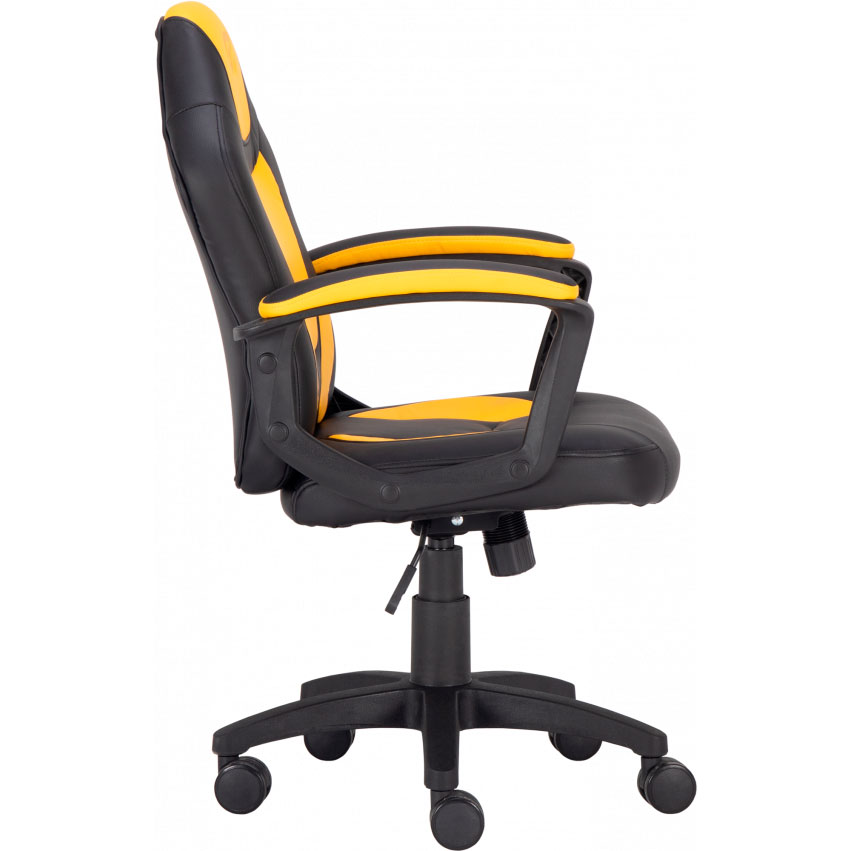 Крісло GT RACER X-1414 Kids Black/Yellow Матеріал оббивки шкірозамінник