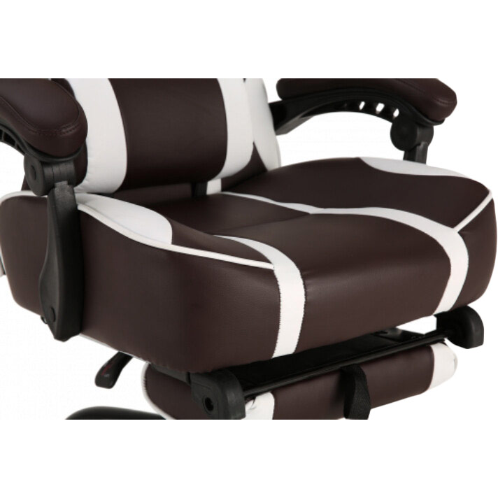 Крісло GT RACER X-2748 Dark Brown/White Вторинний колір білий