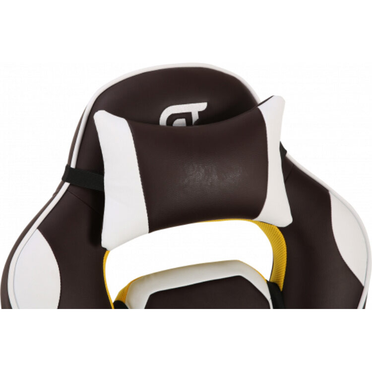 Зовнішній вигляд Крісло GT RACER X-2748 Dark Brown/White