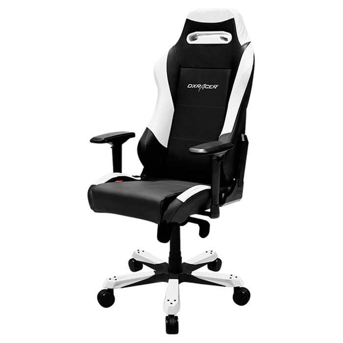 Крісло DXRACER IRON OH/IS11/NW Black/White Матеріал оббивки шкірозамінник