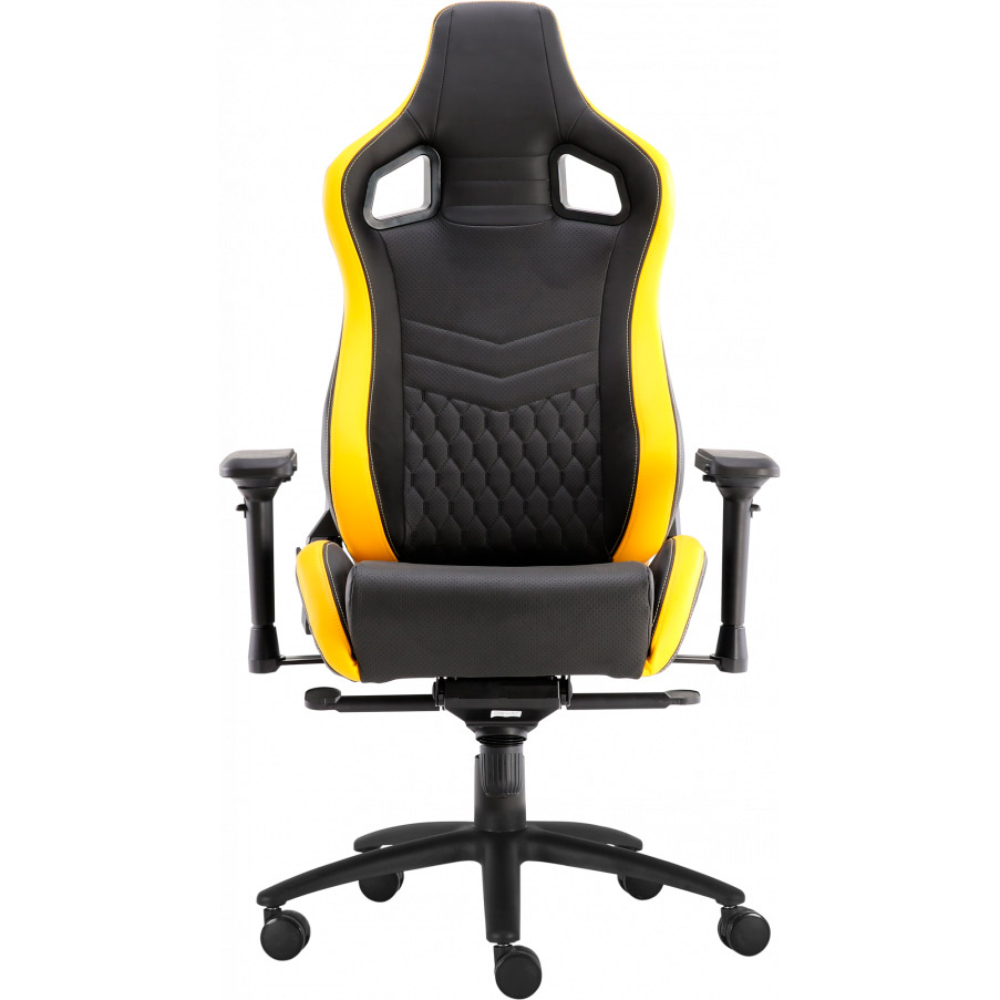 Кресло GT RACER X-0718 Black/Yellow