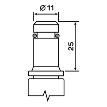 Комплект роликів Hator 76 мм Black (HTS-125)