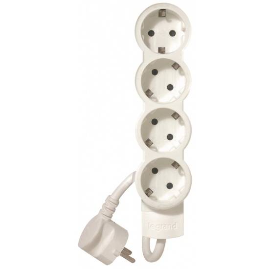 

Сетевой фильтр LEGRAND 4XSchuko 3Gх1.5 мм 1.5м White (695006), 4XSchuko, 3Gх1.5 мм, 1.5м, білий (695006)
