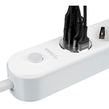 Мережевий фільтр GELIUS Pro G-Power 4 розетки + 4xUSB 2м 10А White (GP-PS-001)