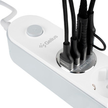 Мережевий фільтр GELIUS Pro G-Power 4 розетки + 4xUSB 2м 10А White (GP-PS-001)