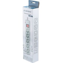 Мережевий фільтр GEMBIRD 5 розеток 3м 16A 3x1мм² Grey (SPG5-G-10G-PRO)