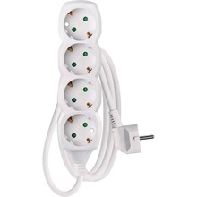 Удлинитель EMOS P0421 4 розетки 1.5м 16А 3х1мм2 White (P0421)