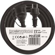 Подовжувач EMOS 1 розетка 10м 16А 3x2, 5мм2 Black (P01810R)
