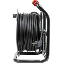 Удлинитель POWERPLANT 4 розетки 50м 16А 3x2.5мм2 Black (JY-20022/50)