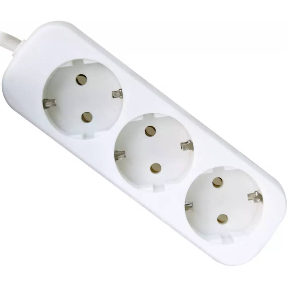Подовжувач DEFENDER E330 3 розетки 3м 10А 3x1.0мм2 White (99222)