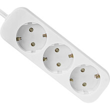 Удлинитель DEFENDER E350 3 розетки 5м 10А 3x1.0мм2 White (99223)