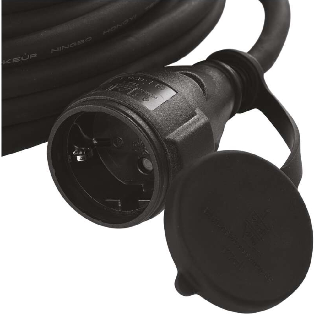 Удлинитель EMOS 1 розетка 25м 16А 3х2.5мм2 Black (P01825R) Максимальная сила тока 16