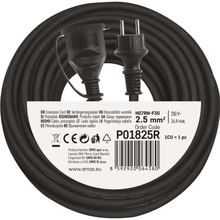 Удлинитель EMOS 1 розетка 25м 16А 3х2.5мм2 Black (P01825R)