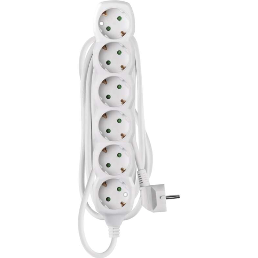 Удлинитель EMOS 6 розеток 3м 16А 3x1.5мм2 White (P0623R)