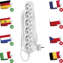 Удлинитель EMOS 6 розеток 3м 16А 3x1.5мм2 White (P0623R)