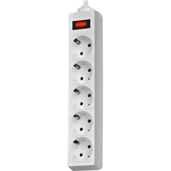 Сетевой фильтр DEFENDER ES 5 розеток 1.8м 10А 3x1.0мм2 White (994810) Тип сетевой фильтр