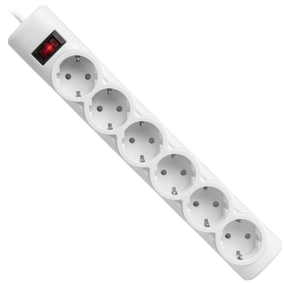 Мережевий фільтр DEFENDER DFS 153 6 розеток 3м 10A White (994900)