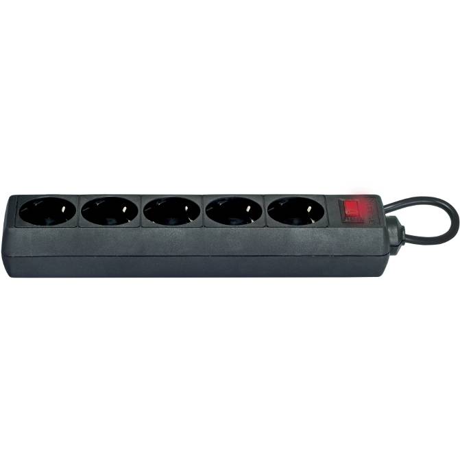 Сетевой фильтр DEFENDER ES 5 розеток 3м 10А 3х1.0мм2 Вlack (994850) Тип розеток евророзетка с заземлением (Тип F)