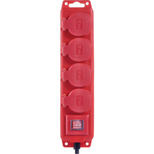 Удлинитель EMOS 4 розетки 3м 16A 3x1.5мм2 Red (P14231)