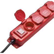 Удлинитель EMOS 4 розетки 3м 16A 3x1.5мм2 Red (P14231)