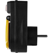 Переходник EMOS 1 розетка 16А Black (P00292)