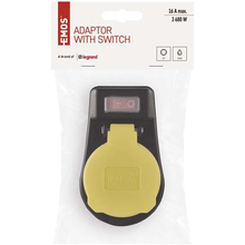 Переходник EMOS 1 розетка 16А Black (P00292)