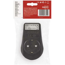 Переходник EMOS 1 розетка 16А Black (P00292)