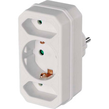 Розгалужувач EMOS 3 розетки 16А White (P00272)