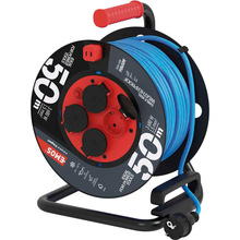 Подовжувач EMOS 4 розетки 50м 16А 3x1.5мм2 Blue/Black (P08650W)
