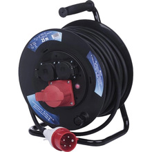 Удлинитель EMOS 3 розетки 25м 12.5А 5х1,5мм2 Black (P192250)