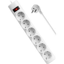 Мережевий фільтр DEFENDER DFS 155 6 розеток 5м 10А 3x1.0мм2 White (994930)