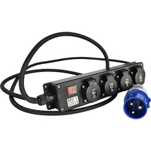 Подовжувач KONNER&SOHNEN EX3M-4S 4 розетки 3м 16А 3x2.5мм2 Black (KSEX3M-4S)