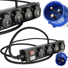 Подовжувач KONNER&SOHNEN EX3M-4S 4 розетки 3м 16А 3x2.5мм2 Black (KSEX3M-4S)